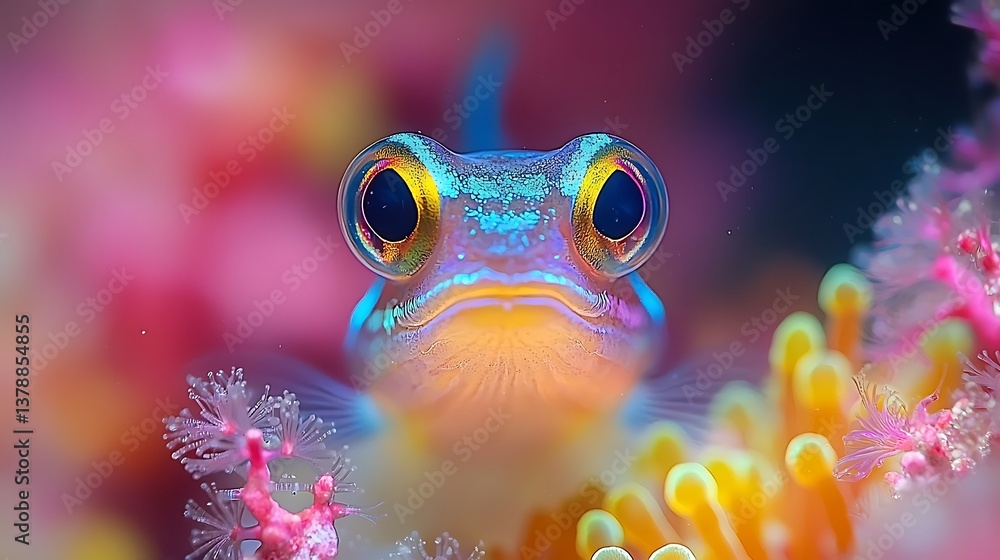 Vibrant Colorful Fish Macro Underwater Photography Vibrant Colorful Fish Macro Underwater Photography