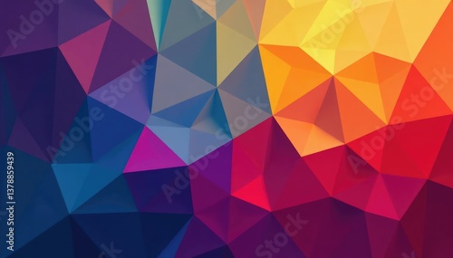 Geometric abstract shapes, tessellated perfectly , purple, modern, design