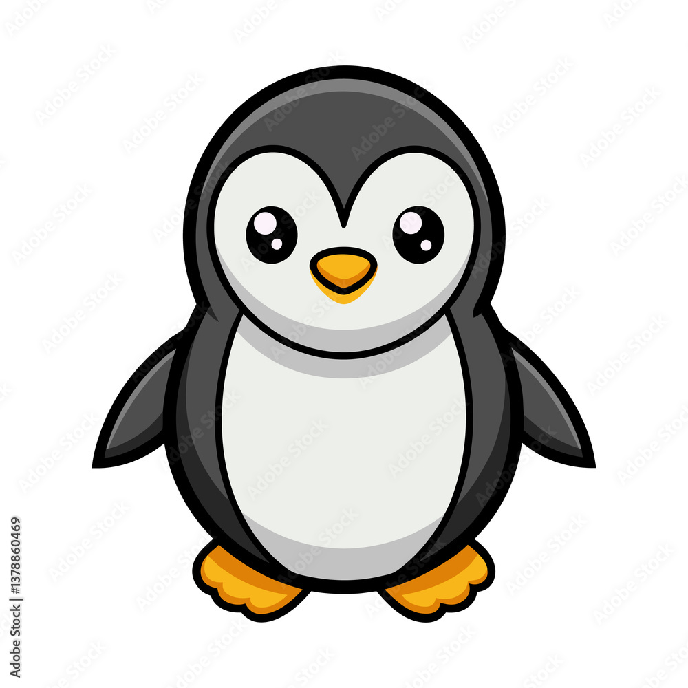Obraz premium penguin on white background