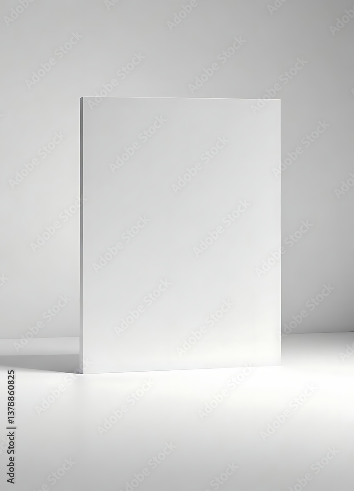 Clean White Surface with Minimal Design Clean White Surface with Minimal Design