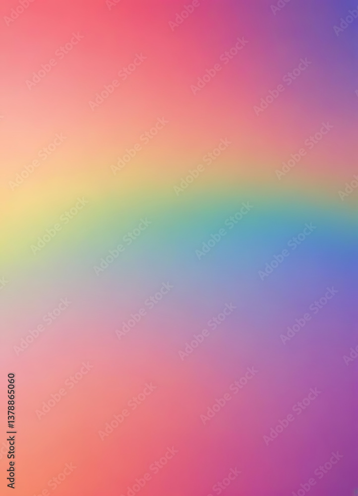 Soft Pastel Rainbow Over a Gentle Sky Soft Pastel Rainbow Over a Gentle Sky