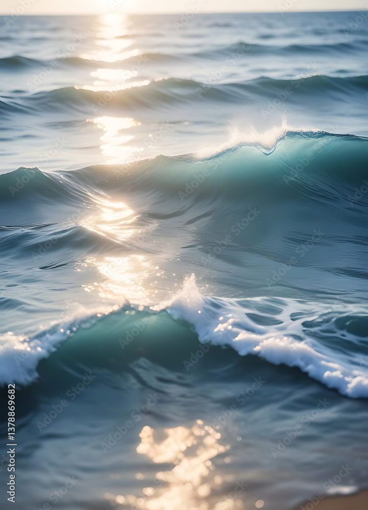 Sunlight Reflections on Ocean Waves Sunlight Reflections on Ocean Waves