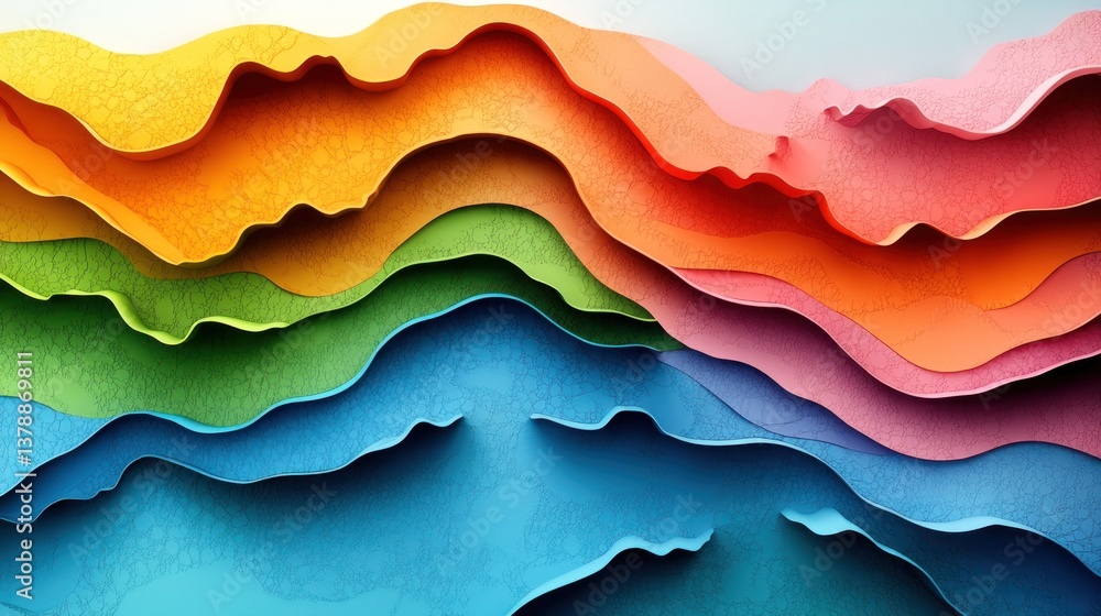 Colorful layered wavy abstract background (1) Colorful layered wavy abstract background (1)