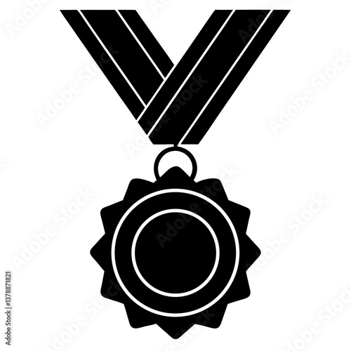 sports medal  silhouette vector illustrator 