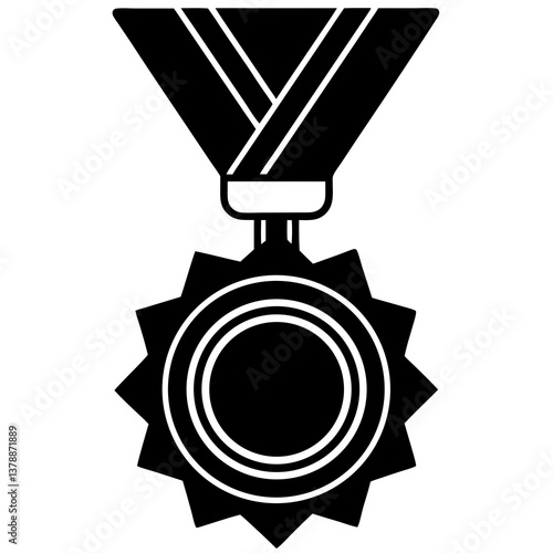 sports medal  silhouette vector illustrator 