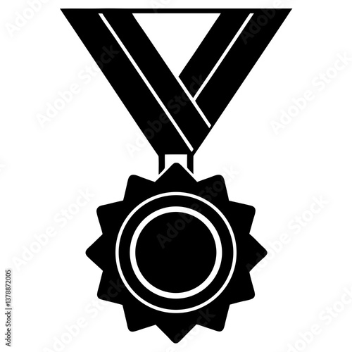 sports medal  silhouette vector illustrator 