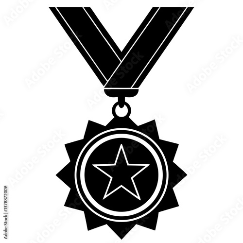 sports medal  silhouette vector illustrator 