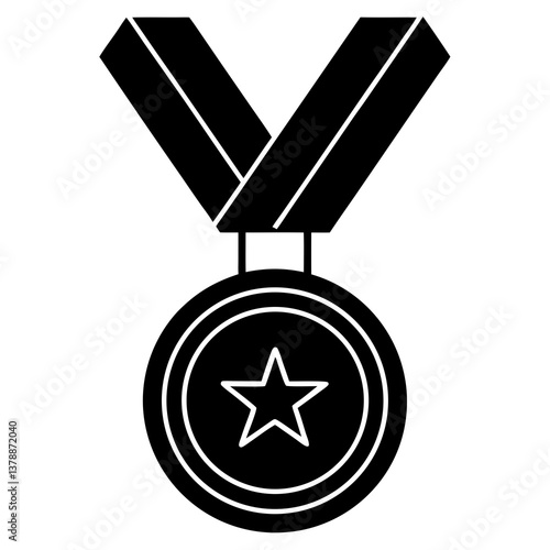 sports medal  silhouette vector illustrator 