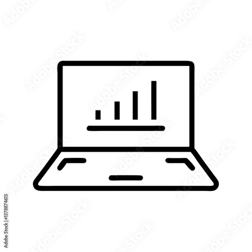 Laptop Chart Icon