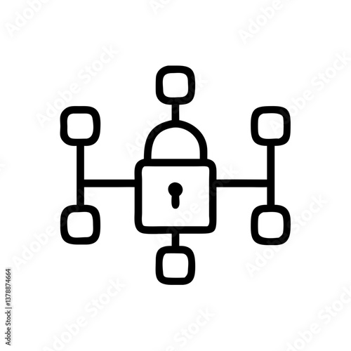 Network Padlock Icon