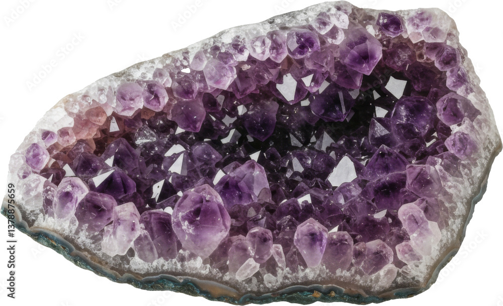 Stunning amethyst geode with vibrant purple crystals and a rough outer shell. The intricate facets reflect light beautifully, making it perfect for décor, collecting, or spiritual use. Stunning amethyst geode with vibrant purple crystals and a rough outer shell. The intricate facets reflect light beautifully, making it perfect for décor, collecting, or spiritual use.
