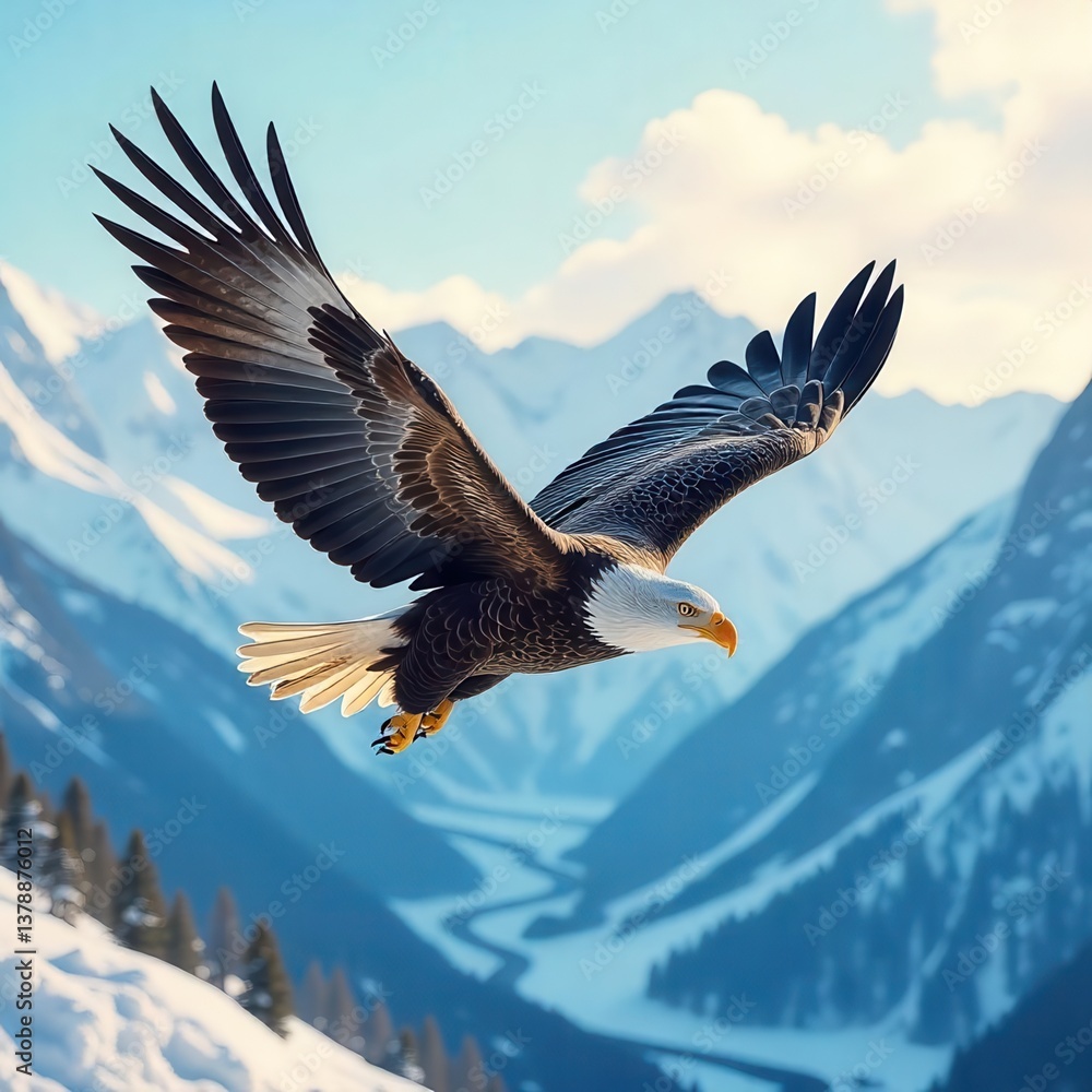 Obraz premium american bald eagle
