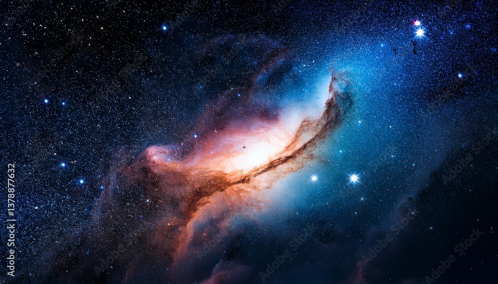 Obraz premium dark cosmic nebula