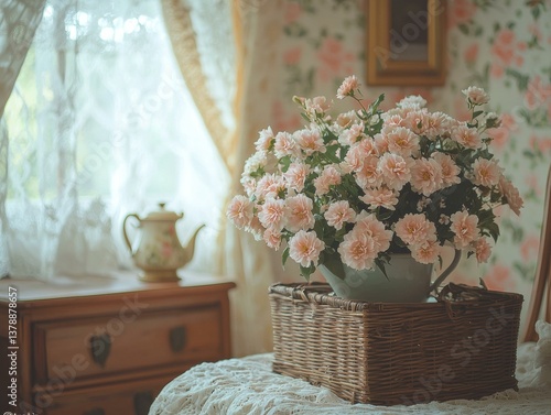 Beautiful floral arrangement. AI.