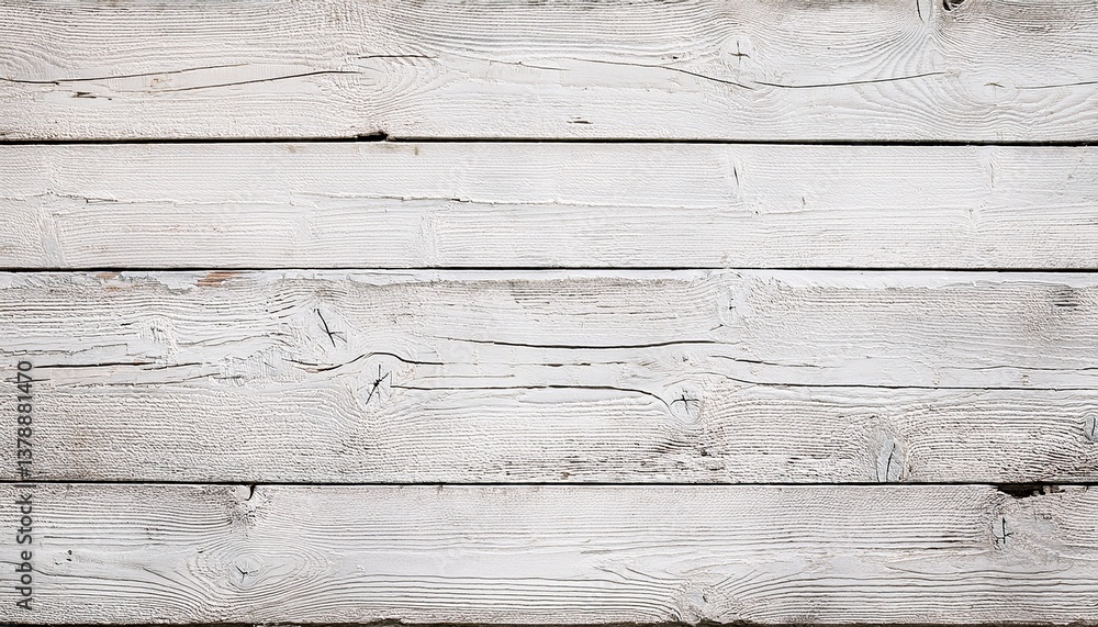 Obraz premium white wood texture for background grunge background peeling paint on an old wooden floor