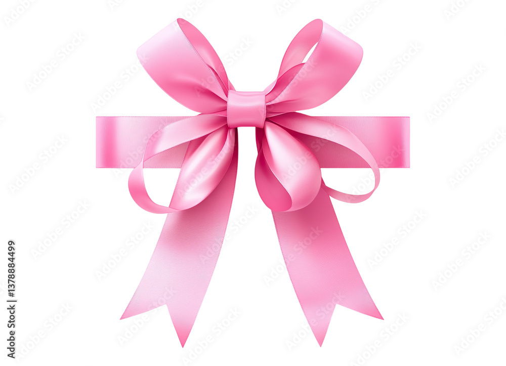 folded bright pink ribbon folded bright pink ribbon