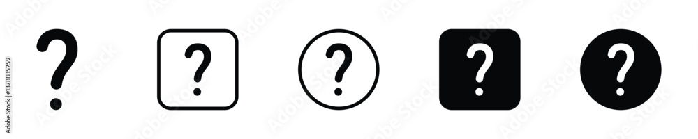 Question marks Icon symbol sign vector. Question marks Icon symbol sign vector.
