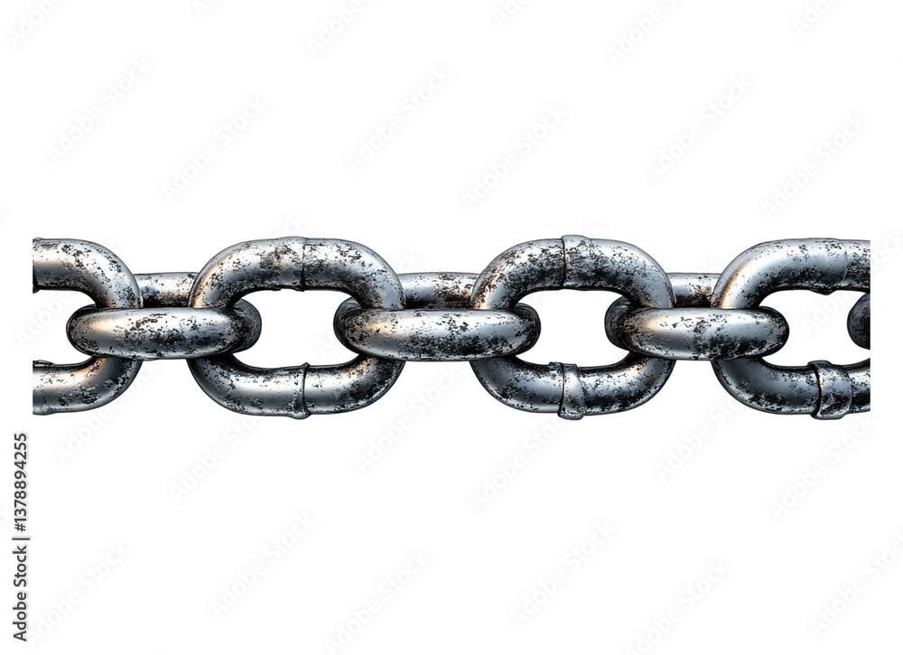 Obraz premium metal chain part