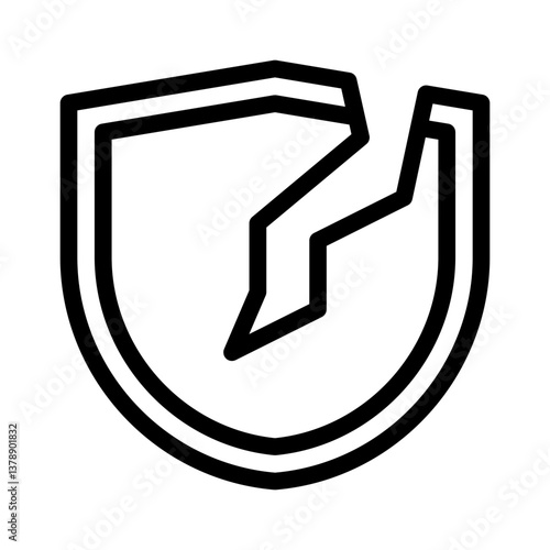 vulnerability line icon