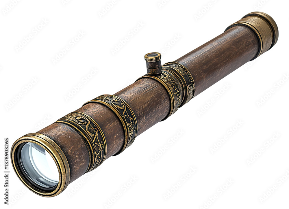 Fototapeta premium old pirate spyglass