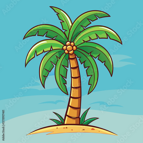 palm tree on the beach