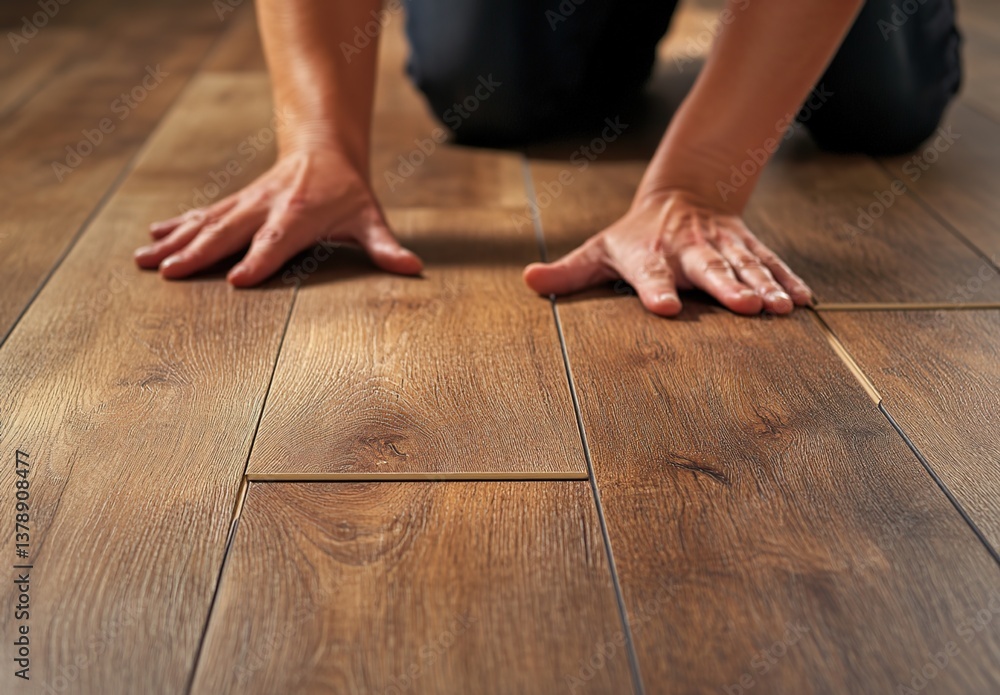 Rough worn hands on weathered wooden surface, dim lighting, rustic texture, somber atmosphere, aged wood grain, labor intensity Rough worn hands on weathered wooden surface, dim lighting, rustic texture, somber atmosphere, aged wood grain, labor intensity