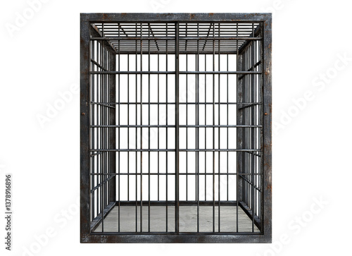 Wallpaper Mural steel cage prison cell Torontodigital.ca