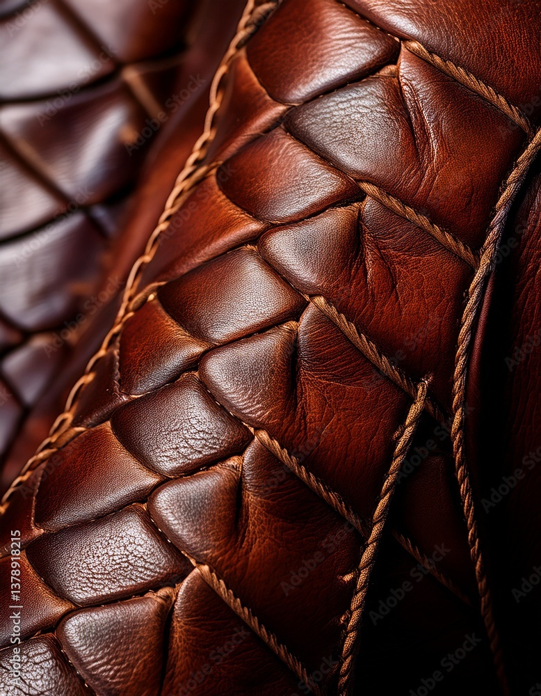 Fototapeta premium Close-up shot of leather
