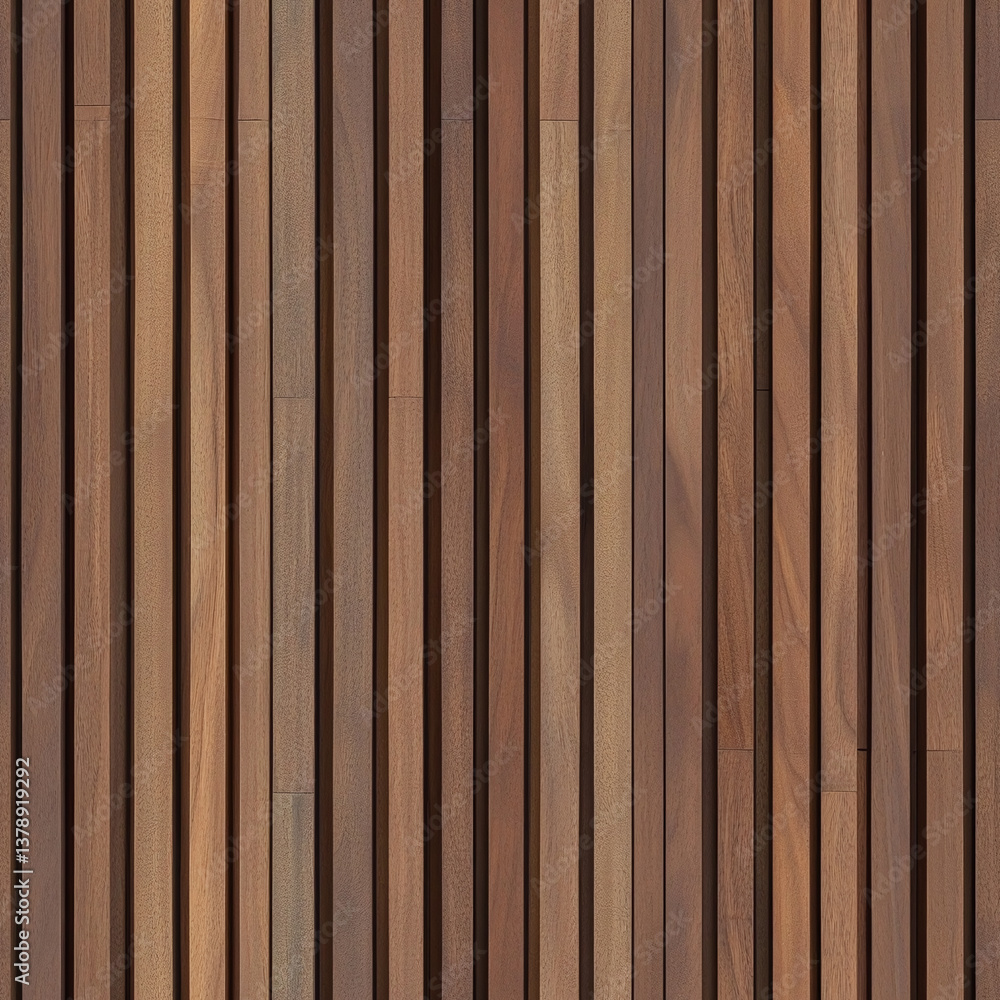 Walnut wood panel seamless texture featuring vertical slats for design and background use Walnut wood panel seamless texture featuring vertical slats for design and background use