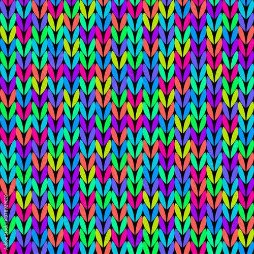 Knitted background pattern wallpaper knitting decorative	
