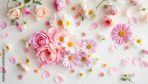pink flowers background