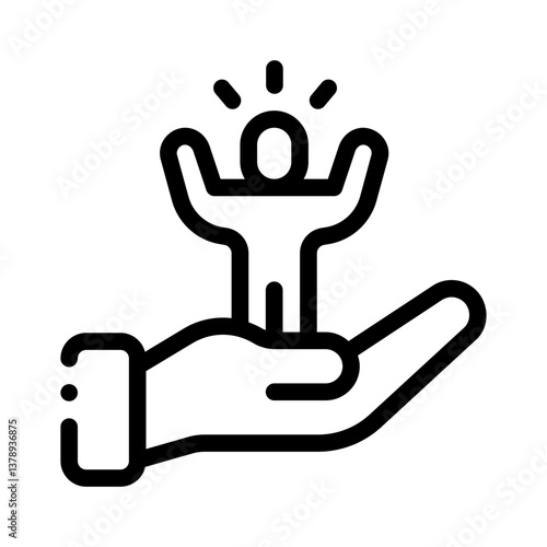 confidence line icon