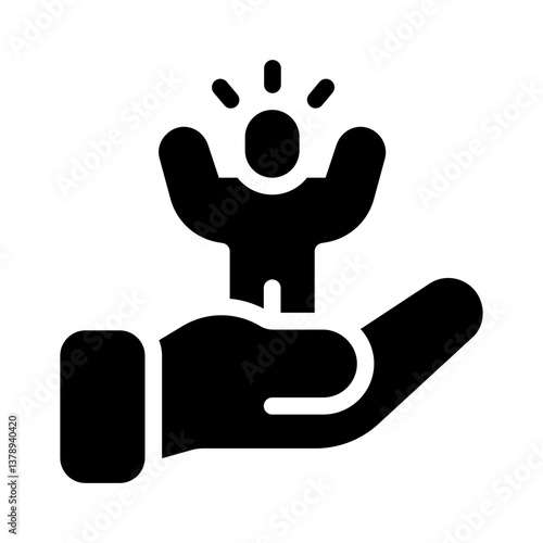 confidence glyph icon