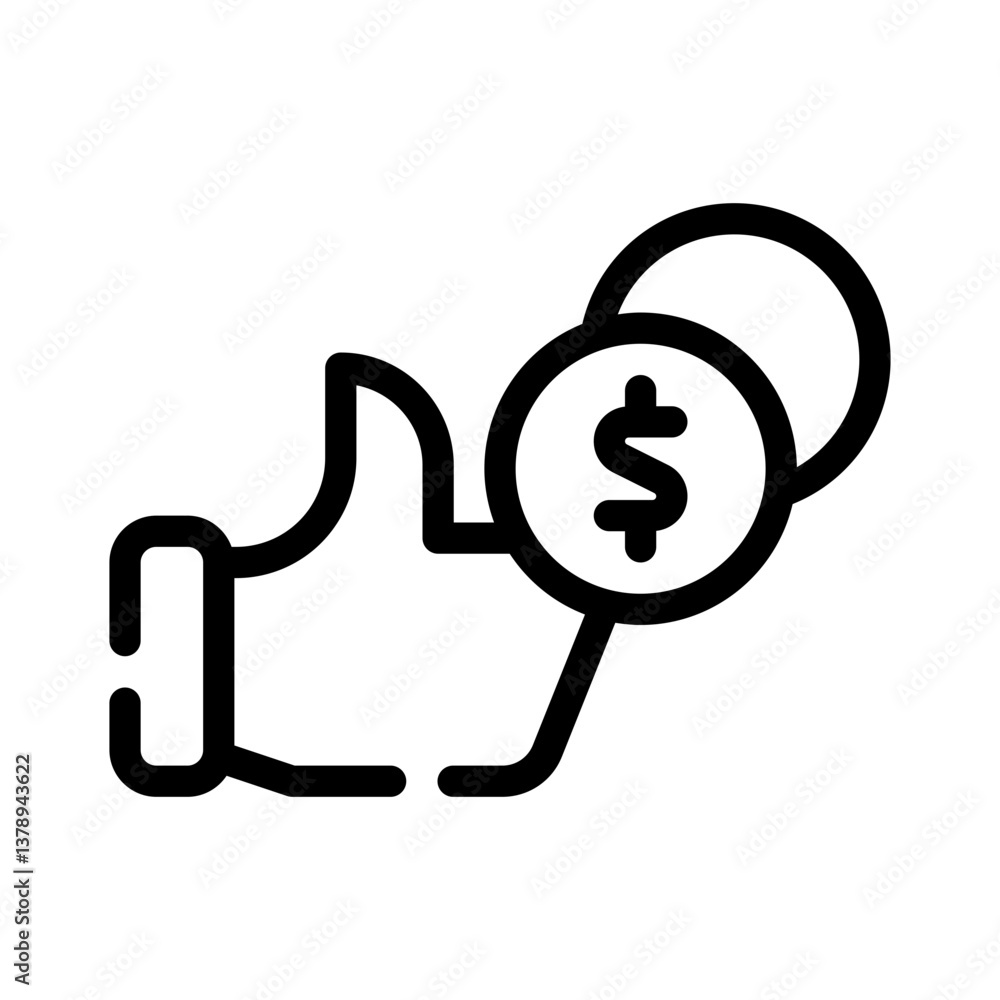 thumbs up line icon thumbs up line icon