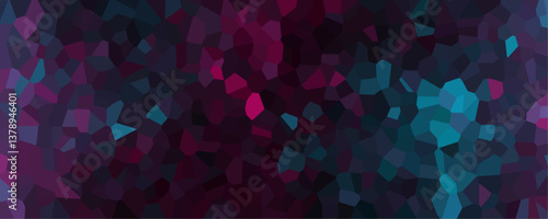 Abstract quartz glass dark mixed colored geometric hexagonal hexagon mosaic cement stone textured background. Colorful dark seamless mosaic stone granite blocks wall texture background abstract design