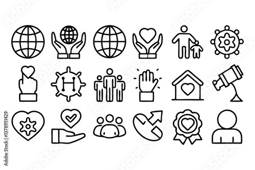 csr corporate social responsibility blue editable
