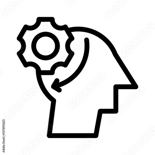 mindfulness line icon