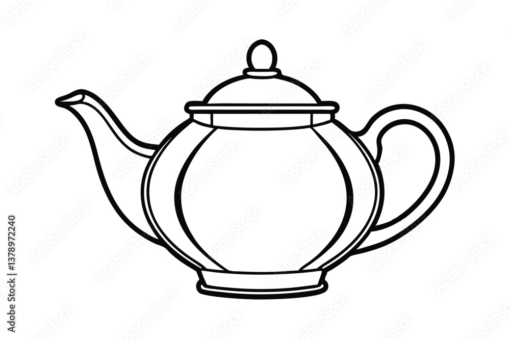 teapot on white background teapot on white background