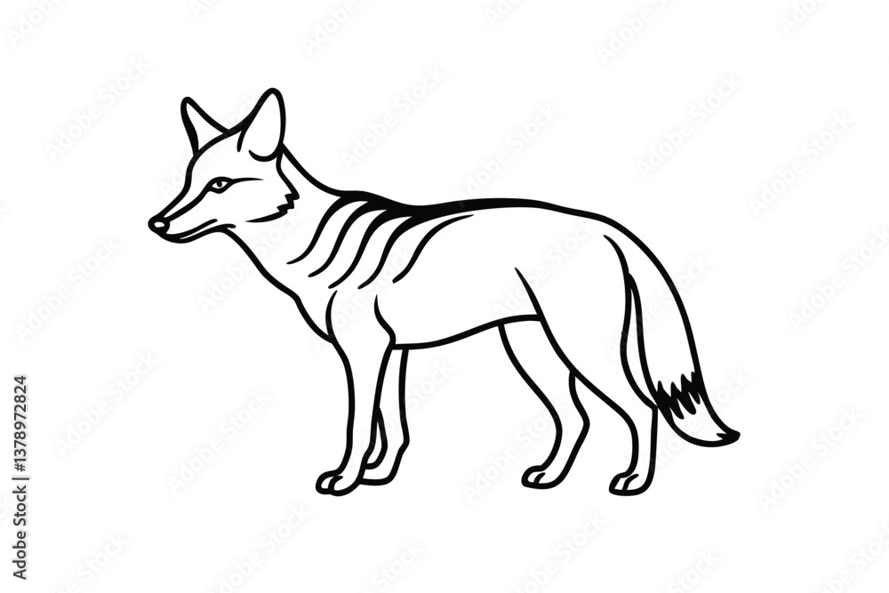 vector illustration of a fox vector illustration of a fox