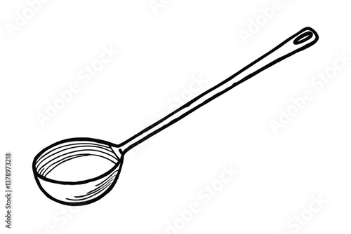 spoon on white background