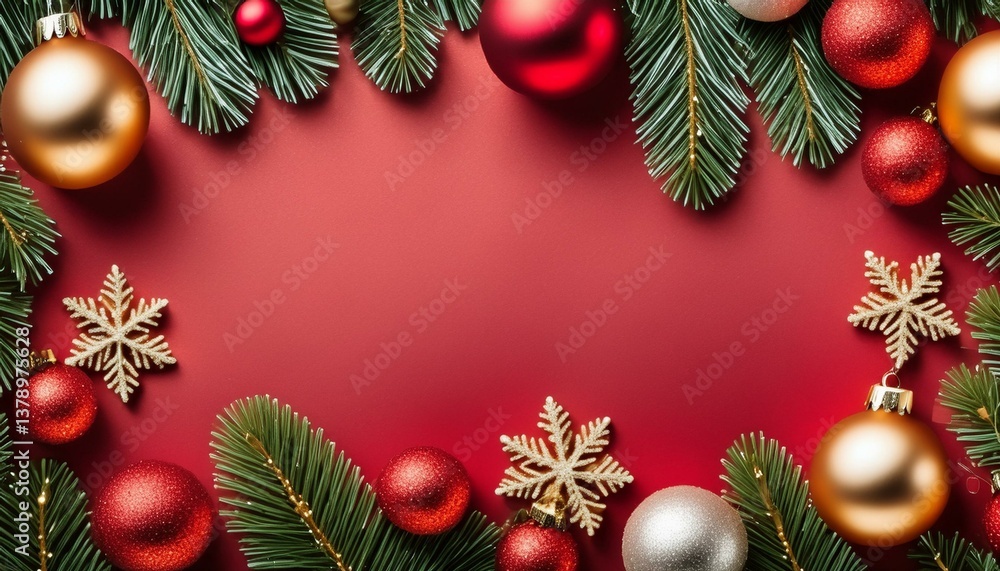 christmas background with christmas tree and balls christmas background with christmas tree and balls