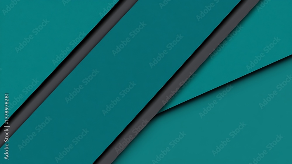 Fototapeta premium Abstract image of overlapping blue and grey rectangles on a dark background