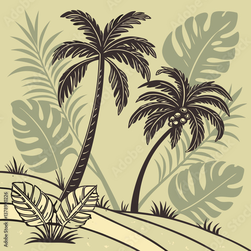 palm tree silhouette