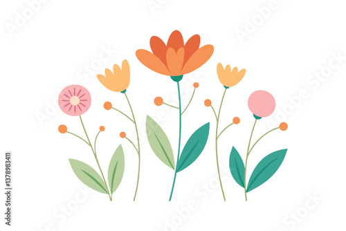 Wallpaper Mural vector illustration of a flower background Torontodigital.ca