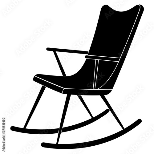 rocking chair vector illustration