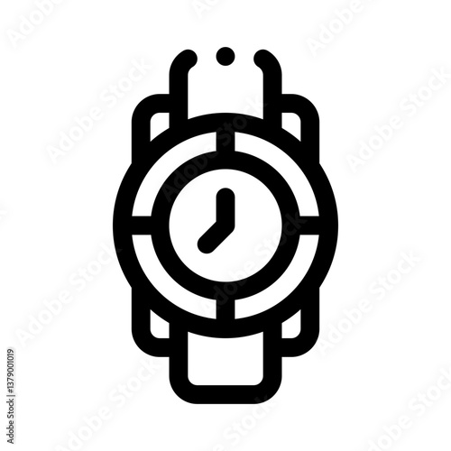 wristwatch line icon