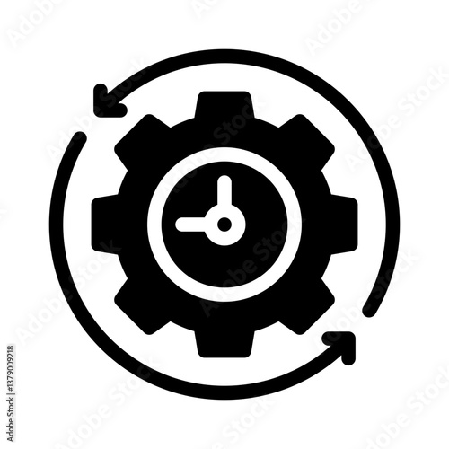 efficiency glyph icon