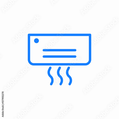 air conditioning icon sign vector