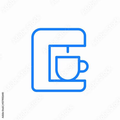 coffee machine icon sign vector