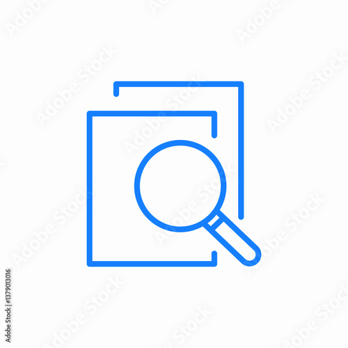 file search icon sign vector